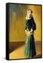 La Dama in Verde-Virgilio Constantini-Framed Stretched Canvas