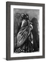 La Dame Au Chale, 19th Century-Constantin Guys-Framed Giclee Print