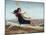 La dame au podoscaphe-Gustave Courbet-Mounted Giclee Print