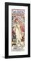 La Dame aux Camelias-Alphonse Mucha-Framed Premium Giclee Print