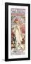 La Dame aux Camelias-Alphonse Mucha-Framed Premium Giclee Print