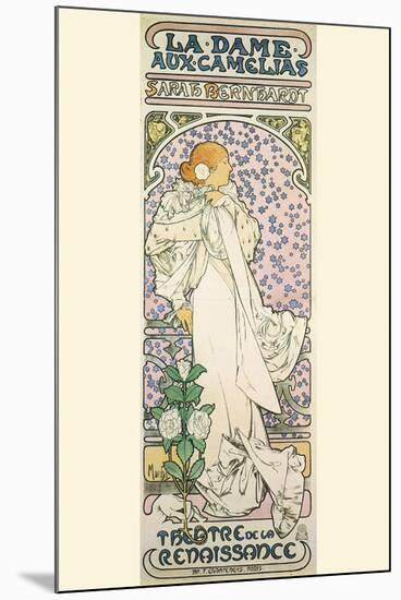 La Dame Aux Camelias-Alphonse Mucha-Mounted Art Print