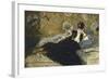 La dame aux éventails, Nina de Callias-Edouard Manet-Framed Giclee Print