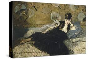 La dame aux éventails, Nina de Callias-Edouard Manet-Stretched Canvas
