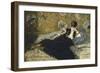 La dame aux éventails, Nina de Callias-Edouard Manet-Framed Giclee Print