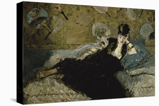 La Dame Aux Eventails-Edouard Manet-Stretched Canvas