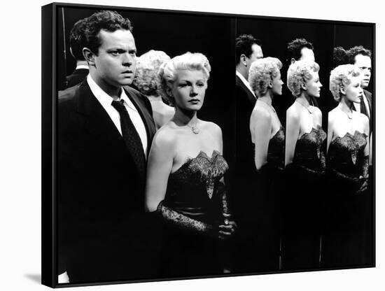 La Dame by Shanghai THE LADY FROM SHANGHAI by OrsonWelles with Orson Welles and Rita Hayworth, 1947-null-Framed Stretched Canvas