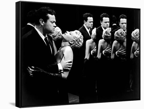 La Dame by Shanghai THE LADY FROM SHANGHAI by OrsonWelles with Orson Welles and Rita Hayworth, 1947-null-Framed Stretched Canvas