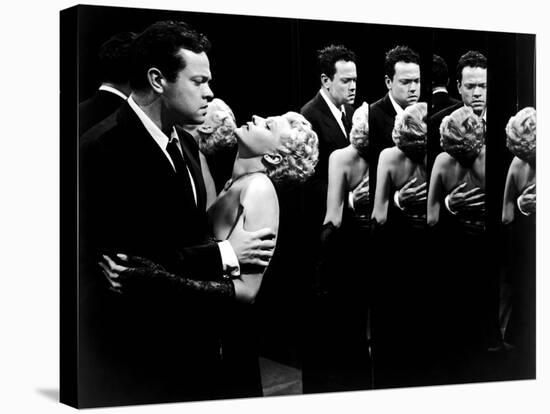 La Dame by Shanghai THE LADY FROM SHANGHAI by OrsonWelles with Orson Welles and Rita Hayworth, 1947-null-Stretched Canvas