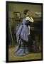 La Dame En Bleu-Jean-Baptiste-Camille Corot-Framed Giclee Print