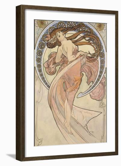 La Danse, 1898-Alphonse Mucha-Framed Giclee Print