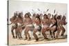 La danse de l'ours chez les Indiens d'Amérique du Nord-Mc Gahey d'après G. Catlin-Stretched Canvas