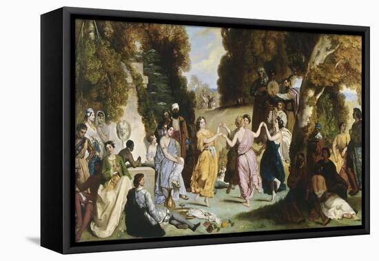 La danse des muses-Louis Boulanger-Framed Stretched Canvas