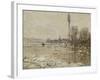 La Débâcle à Vétheuil-Claude Monet-Framed Giclee Print