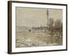 La Débâcle à Vétheuil-Claude Monet-Framed Giclee Print