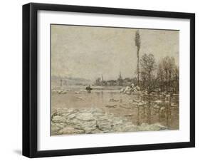 La Débâcle à Vétheuil-Claude Monet-Framed Giclee Print