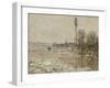 La Débâcle à Vétheuil-Claude Monet-Framed Giclee Print