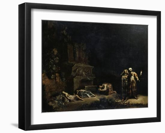 La découverte des corps de Pyrame et de Thisbé-Leonard Bramer-Framed Giclee Print