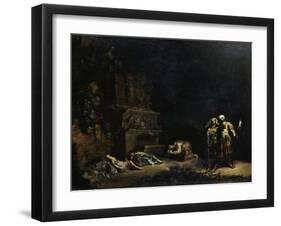 La découverte des corps de Pyrame et de Thisbé-Leonard Bramer-Framed Giclee Print