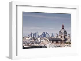 La Defense Rising Above the Rooftops of Paris, France, Europe-Julian Elliott-Framed Photographic Print