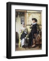 La Denteliere, 1889-Eduard Charlemont-Framed Premium Giclee Print