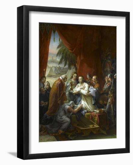 La dernière communion de Saint Louis à Tunis, 1270-Charles Meynier-Framed Giclee Print