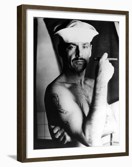La Derniere Corvee THE LAST DETAIL by HalAshby with Jack Nicholson, 1973 (b/w photo)-null-Framed Photo