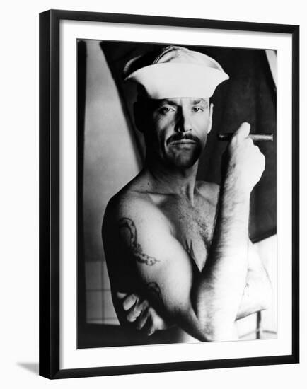 La Derniere Corvee THE LAST DETAIL by HalAshby with Jack Nicholson, 1973 (b/w photo)-null-Framed Photo