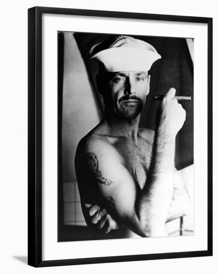 La Derniere Corvee THE LAST DETAIL by HalAshby with Jack Nicholson, 1973 (b/w photo)-null-Framed Photo