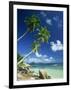 La Digue with Praslin Island in Background, Anse Severe, Seychelles, Indian Ocean, Africa-Lee Frost-Framed Photographic Print