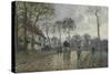 La diligence à Louveciennes (Yvelines)-Camille Pissarro-Stretched Canvas