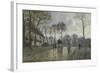 La diligence à Louveciennes (Yvelines)-Camille Pissarro-Framed Giclee Print