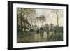 La diligence à Louveciennes-Camille Pissarro-Framed Giclee Print