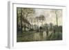 La diligence à Louveciennes-Camille Pissarro-Framed Giclee Print