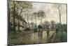 La diligence à Louveciennes-Camille Pissarro-Mounted Giclee Print