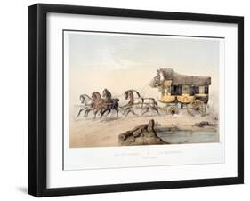 La Diligence-Victor-Jean Adam-Framed Giclee Print