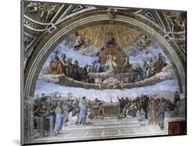 La Disputa (Disputation of the Holy Sacrament)-Raphael-Mounted Giclee Print