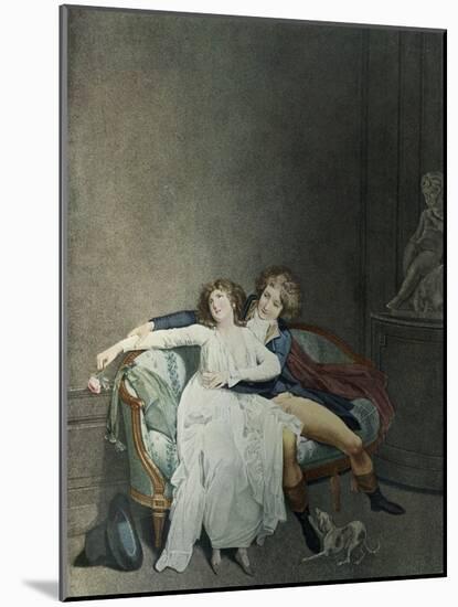 La Dispute de la Rose-Louis Leopold Boilly-Mounted Giclee Print