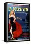 La Dolce Vita, Anita Ekberg, Argentinian Poster Art, 1960-null-Framed Stretched Canvas