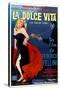 La Dolce Vita, Anita Ekberg, Argentinian Poster Art, 1960-null-Stretched Canvas