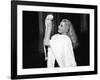 La Dolce Vita by FredericoFellini with Anita Ekberg, 1960 (Palmed'or, 1960) (b/w photo)-null-Framed Photo