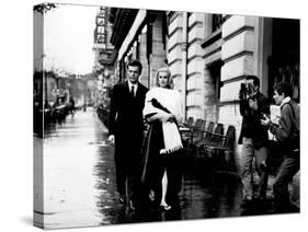 La Dolce Vita, Marcello Mastroianni, Anita Ekberg, 1960-null-Stretched Canvas