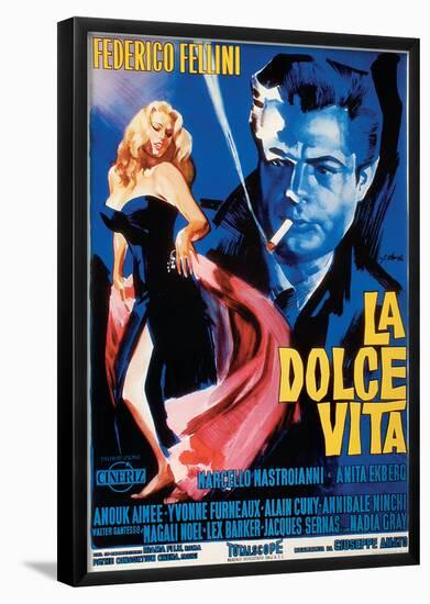 La Dolce Vita - Vintage Style Italian Poster-null-Framed Poster