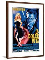 La Dolce Vita - Vintage Style Italian Poster-null-Framed Poster