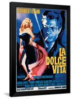 La Dolce Vita - Vintage Style Italian Poster-null-Framed Poster