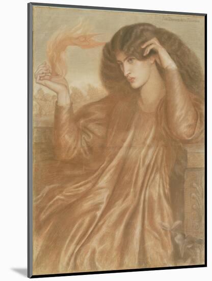 La Donna Della Fiamma, 1870-Dante Gabriel Rossetti-Mounted Giclee Print