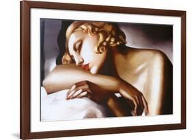 La Dormeuse-Tamara de Lempicka-Framed Art Print