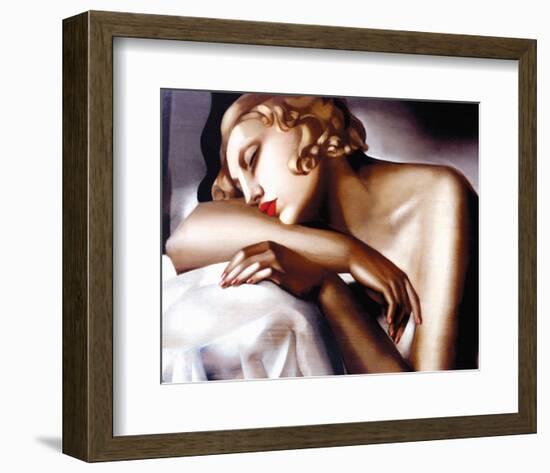 La Dormeuse-Tamara de Lempicka-Framed Premium Giclee Print