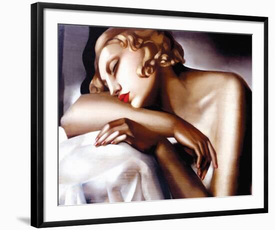 La Dormeuse-Tamara de Lempicka-Framed Premium Giclee Print