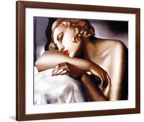 La Dormeuse-Tamara de Lempicka-Framed Premium Giclee Print